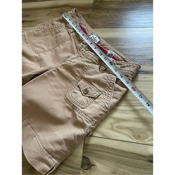 American Eagle Women's Tan and Pink Shorts S - Image 6
