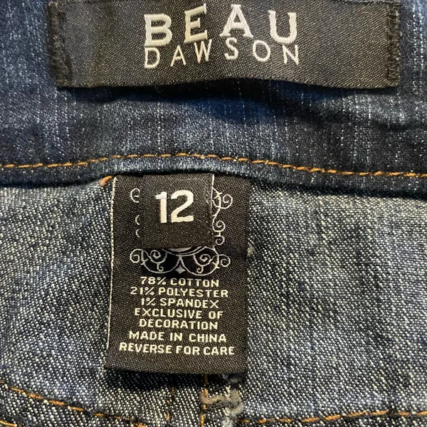Beau Dawson Denim Jean Shorts Women’s Size 12 Blue Stretch Comfort - Image 6