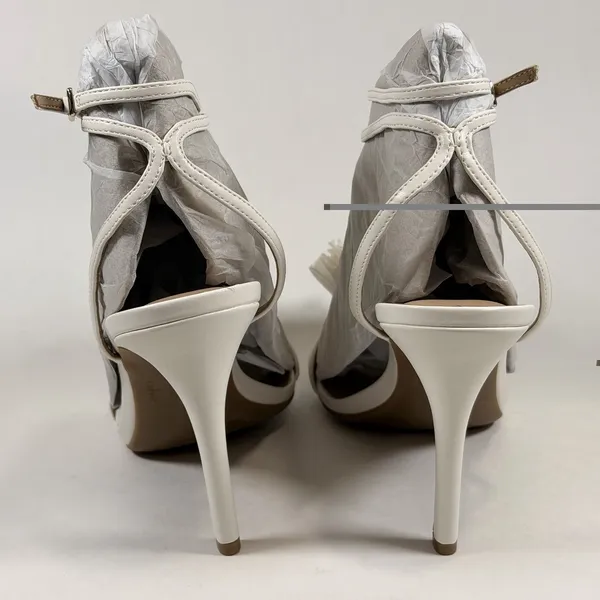 I.N.C. International Concepts Size-9M Harvina Flower Heels Preppy‎ White - Image 8