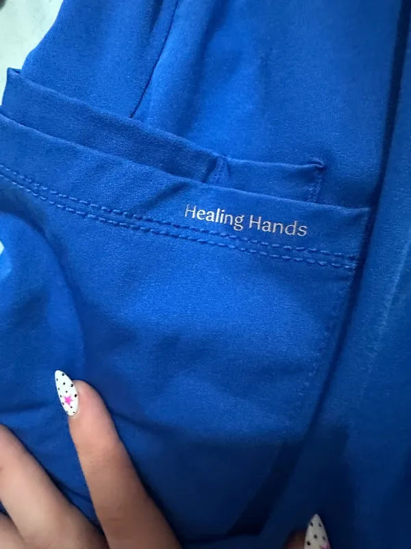 Healing Hands Blue Navy Scrub Pants - Image 4