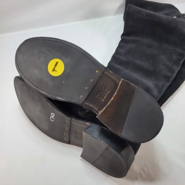 Frye‎ Shirley Over The Knee Leather Riding Boots 78740 Womens Black Size 5.5 B - Image 6