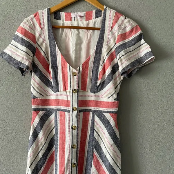 Parker‎ Kacey Linen Dress - Image 5