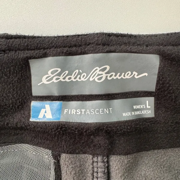 Eddie Bauer First Ascent Guide Pro Lined Pants Size Large Black Hiking Gorpcore - Image 9