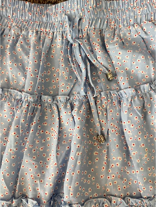 Princess Polly Skirt Blue Floral - Image 3