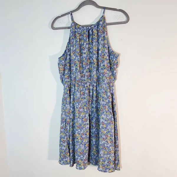Francesca's Miami Blue Floral Mini Dress NWT Size Medium Wedding Guest Dress - Image 5