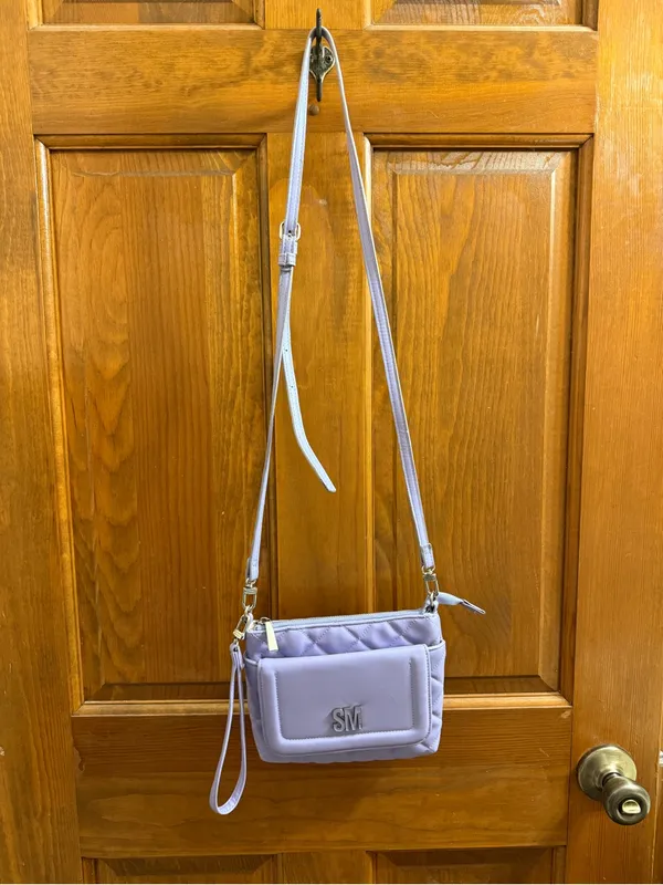 Steve Madden Lavender Quilted Crossbody Bag - Image 11