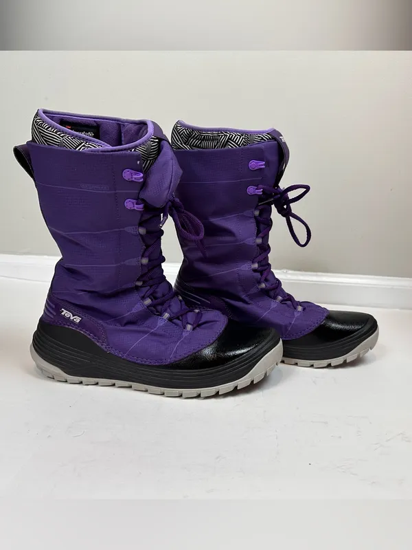 Teva Jordanelle 1003017 Waterproof Thinsulate Snow Boots Purple Women 9.5 - Image 2