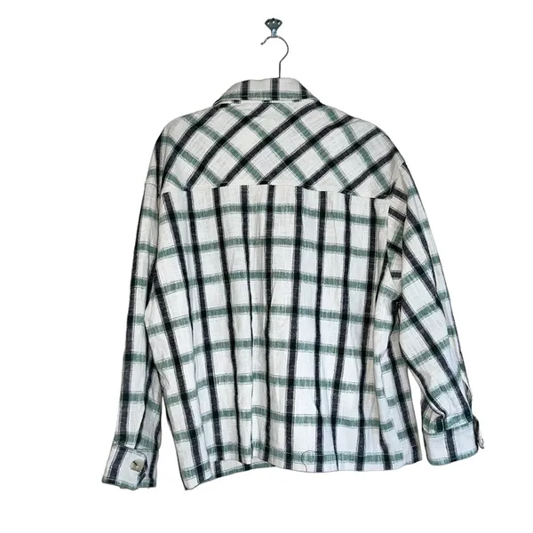 NWT Zara Plaid Overshirt Jacket Green Cream Relax Fit Bloggers Fav S - Image 11