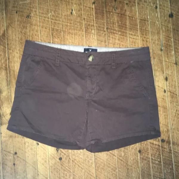 American Eagle plum size 8 midi stretch shorts Purple - Image 2