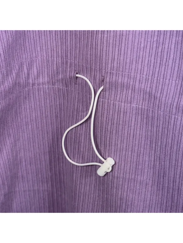 Boutique Purple Corded Quarter Zip Pullover Large NWOT - Image 7