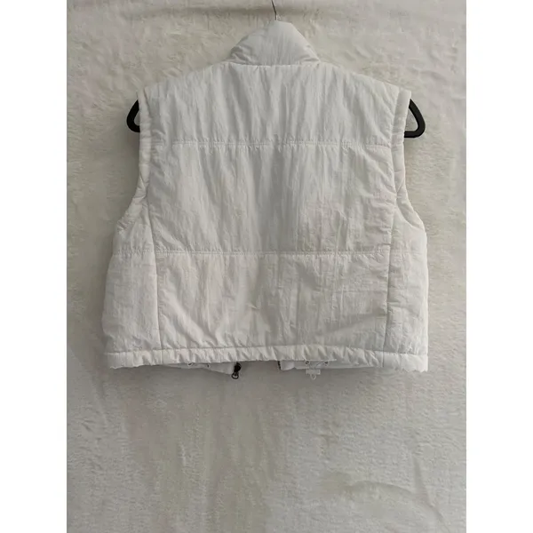 Thread & Supply Ivory Puffer‎ Vest Zip Front Quilted Sleeveless Jacket XS - Image 6