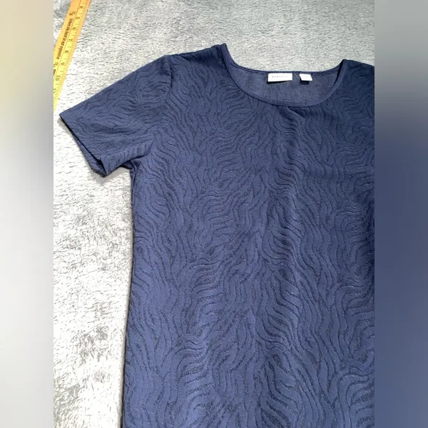 Babaton Navy Blue Textured Bodysuit medium - Image 3