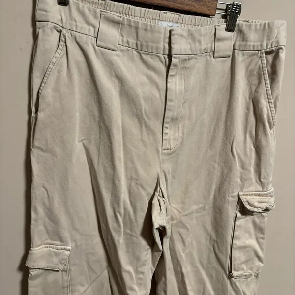 Wilfred TNA ARITZIA Cargo Pants Flax Beige Tan- Size XL - Image 5