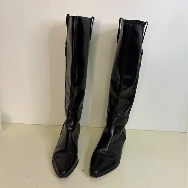 Michael Kors Brinks Leather Riding Boots sz 8.5 - Image 2
