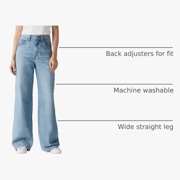 Levi's Women's Cinch Baggy Jeans - Image 3