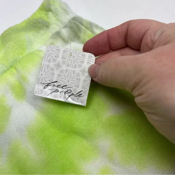 Intimately Free People Womens Size XS Lime Green Grey‎ Gray Tie Dye Shorts NEW - Image 2
