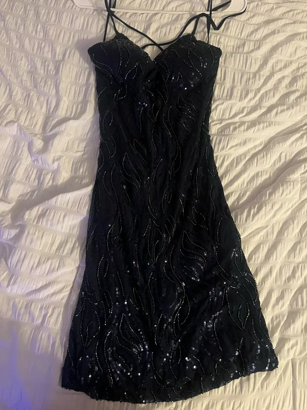 Windsor navy Homecoming Dress Sequin - Image 2