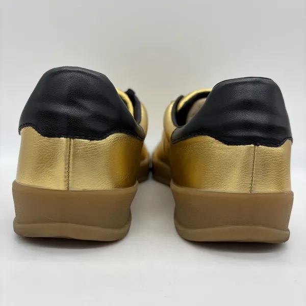 Jeffrey Campbell JC Play Womens 8 Shoes Sneakers Gold Metallic Leather - Image 5