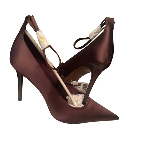 Zara 2252/410 Satin Effect Pumps Pink Womens Size 9 40 - Image 8