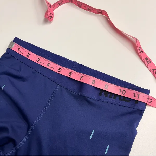 Nike pro dri‎ fit leggings small capri blue active leggings for performance - Image 3