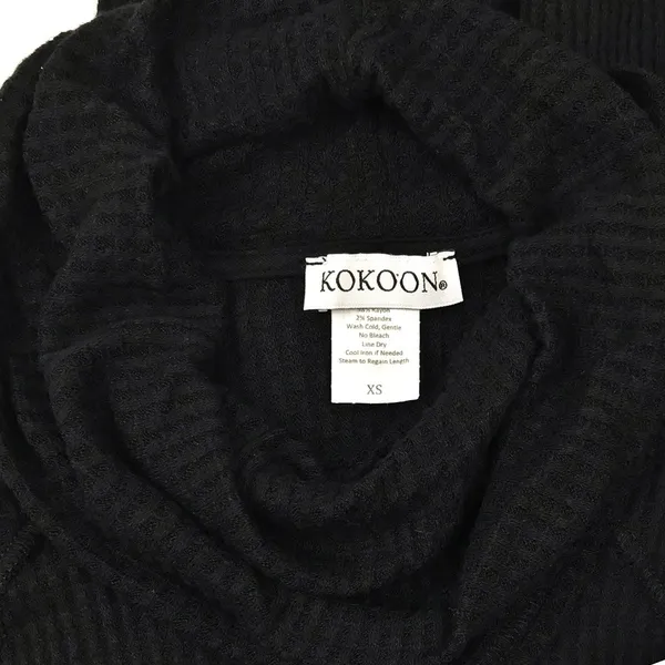 Kokoon JoJo Cowl Neck Waffle Knit Dress Sz XS Cozy Comfort Minimal - Image 7