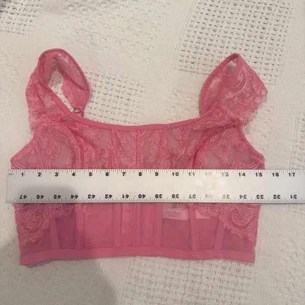 Victoria's Secret Dream Angels M DD Boho cap sleeve corset BC3 3229 - Image 2