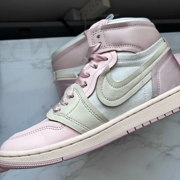 Nike AIR JORDAN 1 HIGH METHOD OF MAKE Pink Oxford Size 8.5 Women’s - Image 8