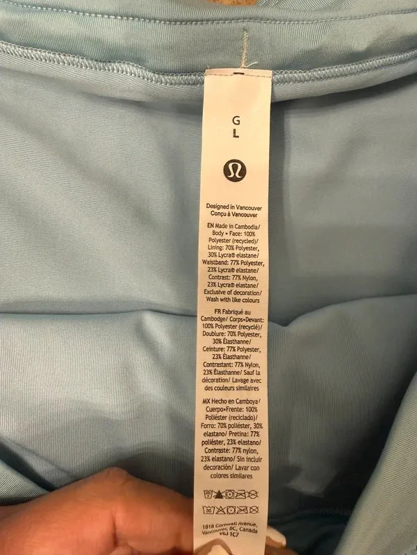 Lululemon Ace Advantage HR Pleated Tennis Short. 2” Size L - Image 5