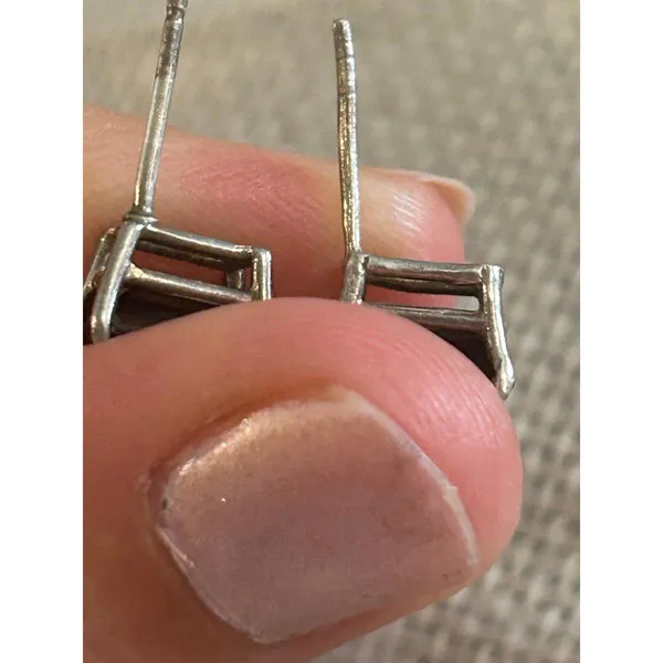 Lot A626 .25 silver plated earrings stud amazing - Image 9