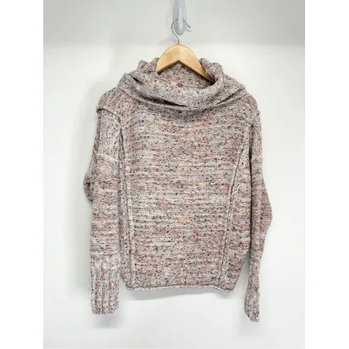 Anthropologie Cowl Neck Space Dye Sweater Size XS Multi Marl Knit‎ Pullover - Image 2