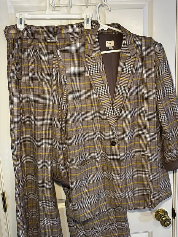 A New Day Plaid Pantsuit Set - Image 2