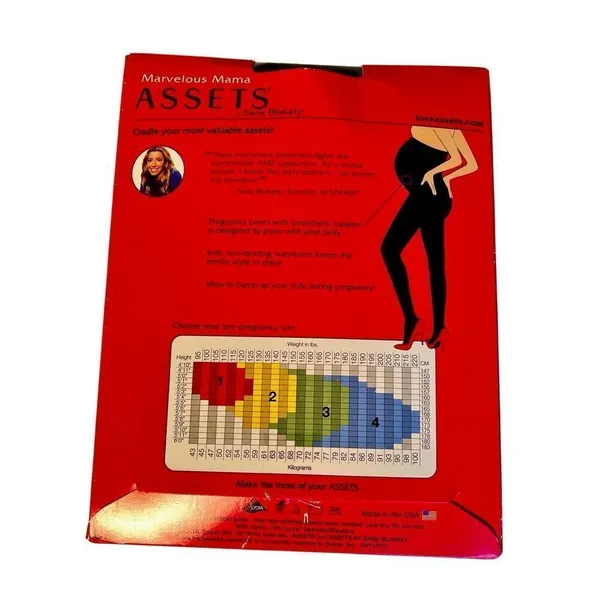 New Marvelous Mama Assets by Blakely BLACK Maternity Opaque Stripe Tights Sz 3 - Image 4