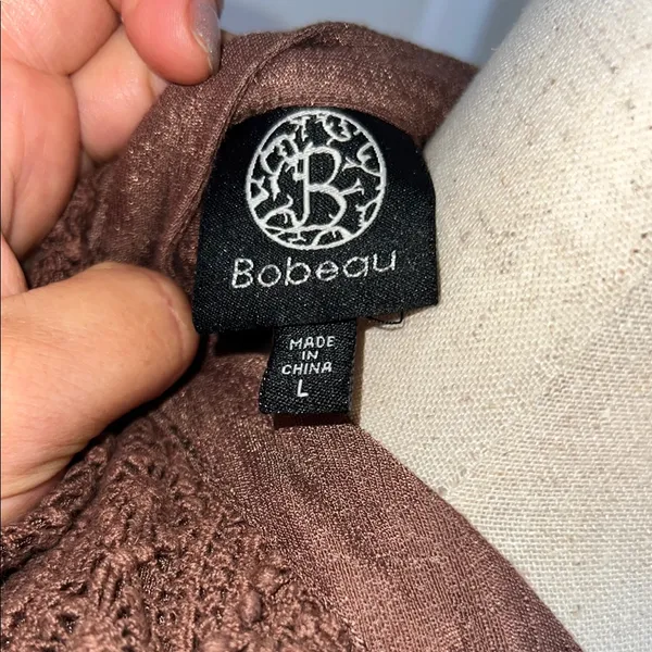Bobeau Elegant‎ Brown Sleeveless Top - Image 2
