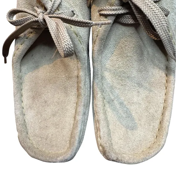 Clarks Originals Wallabee Boots Womens 5 Beige Suede Leather Crepe Ankle Chukka - Image 2