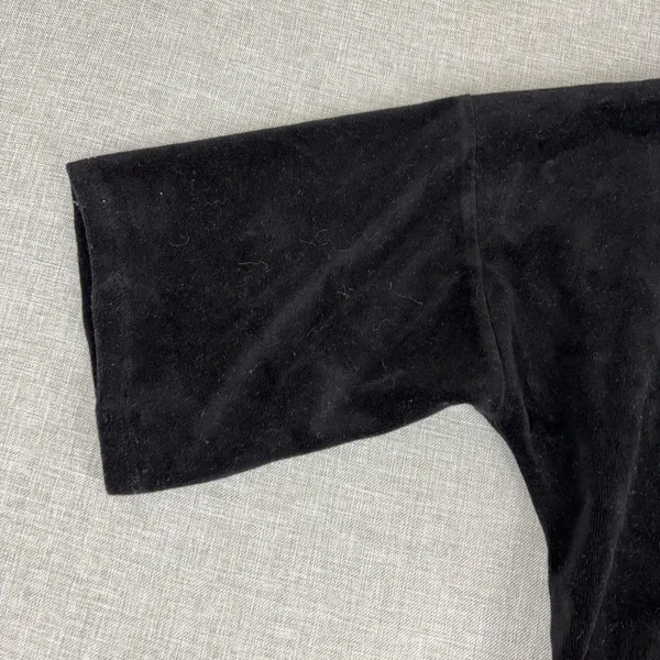 XCVI Dress Womens L Black Shift Kimono‎ Sleeve Oversized Velour Casual Party - Image 3