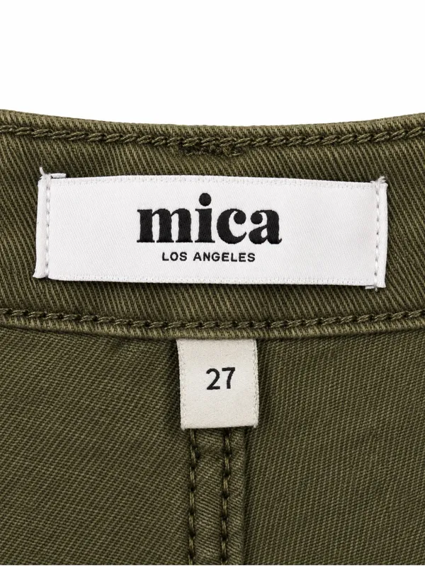 Mica Denim Olive Green High Rise Button Fly Straight Leg Jeans Size 27 NWT - Image 2