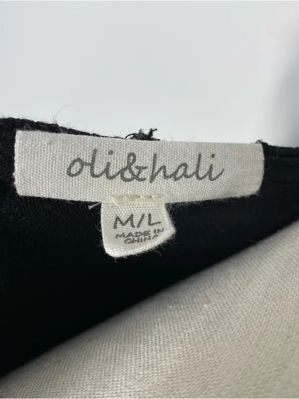 OLI & HALI Flowy Hooded Top Black Size L - Image 6