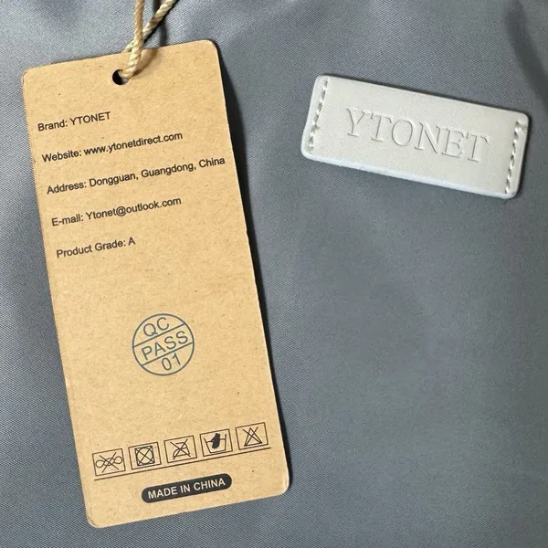 Ytonet 15.6 Inch Womens Laptop Sleeve Carrying Case Water Resistant Gray NWT - Image 11
