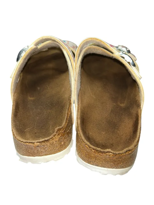 Birlos by Birkenstock Salina Magic Flower Sandals White Floral EU 39 US 8-8.5 Co - Image 4