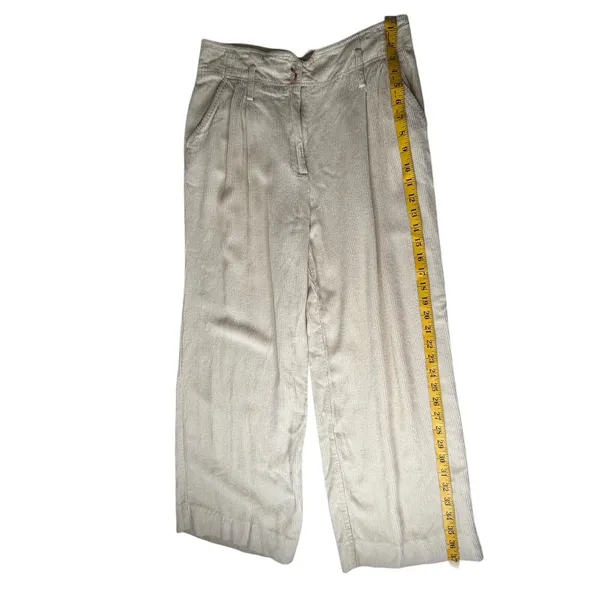 Sézane Cream Corduroy‎ Wide Leg Trousers Pants Size 40 US 8 Minimalist Old Money - Image 9