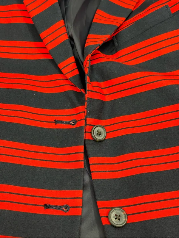 GAP The Academy Red and Black Striped Blazer size 8 - Image 9