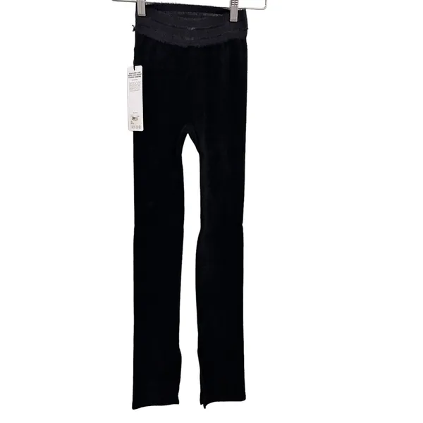 Alo Seamless Luxe Terry High Waist Cuddle Legging -New Women Black | Size: XXS - Image 5