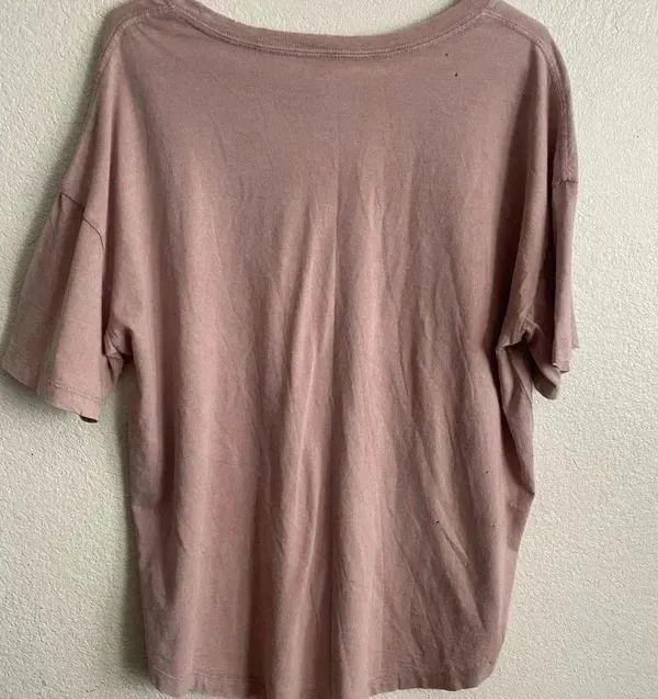 Aerie 🆕NWOT Distressed Vintage Rainbow Print Oversize Tee L🆕 - Image 3