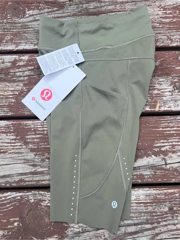 Lululemon Fast and Free HR Short 8" Light BALF Bay Leaf (Green) Lightweight|Sz:2 - Image 7