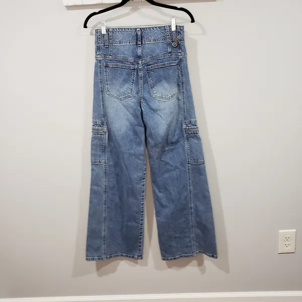 Habitual Cargo Extra Wide-Leg Jeans Size 4/27 - Image 2
