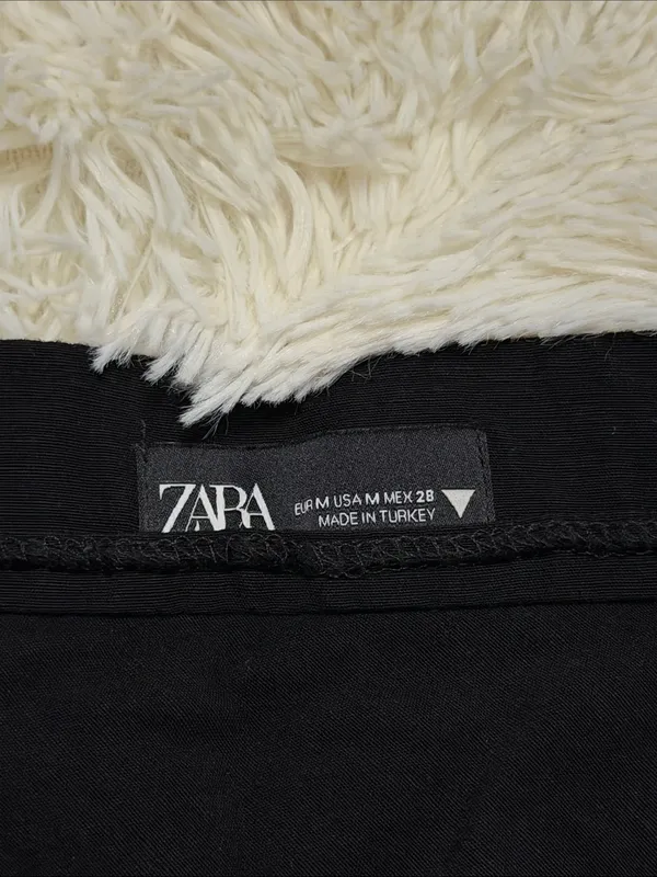 Zara Black A-Line Mini Skirt - Image 2
