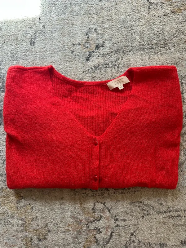 Sézane red cardigan sweater - Image 3