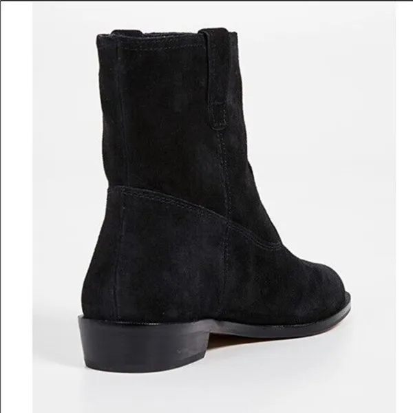Rebecca minkoff suede‎ short boot black nwob 6 chasidy - Image 4