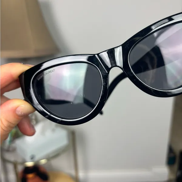 Saint Laurent Sunglasses SL M94 001‎ Shiny Black Frame Grey Lens - Image 4