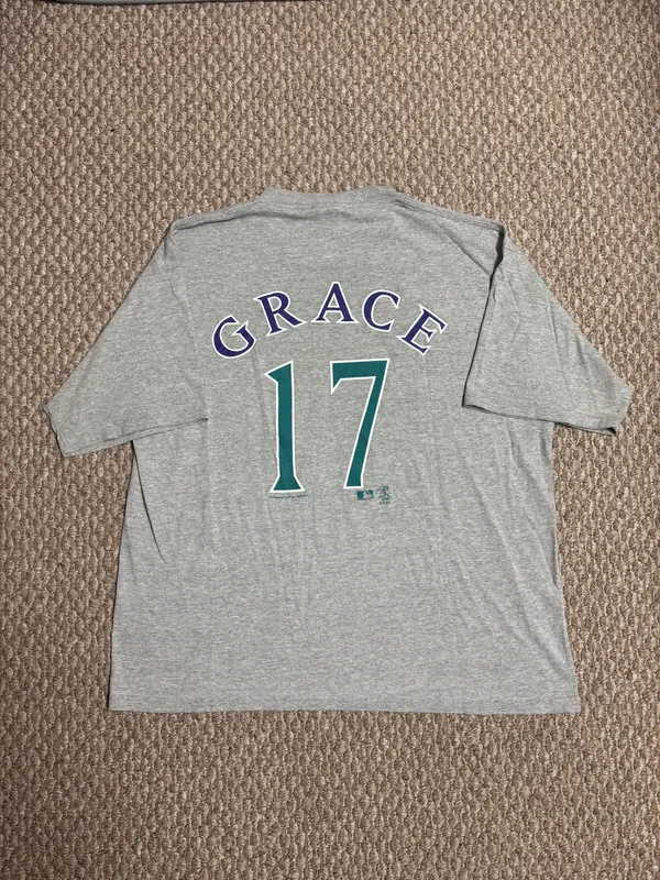 Arizona Diamondbacks Mark Grace #17 Y2K Lee Sport Gray Vintage MLB Jersey Shirt - Image 2